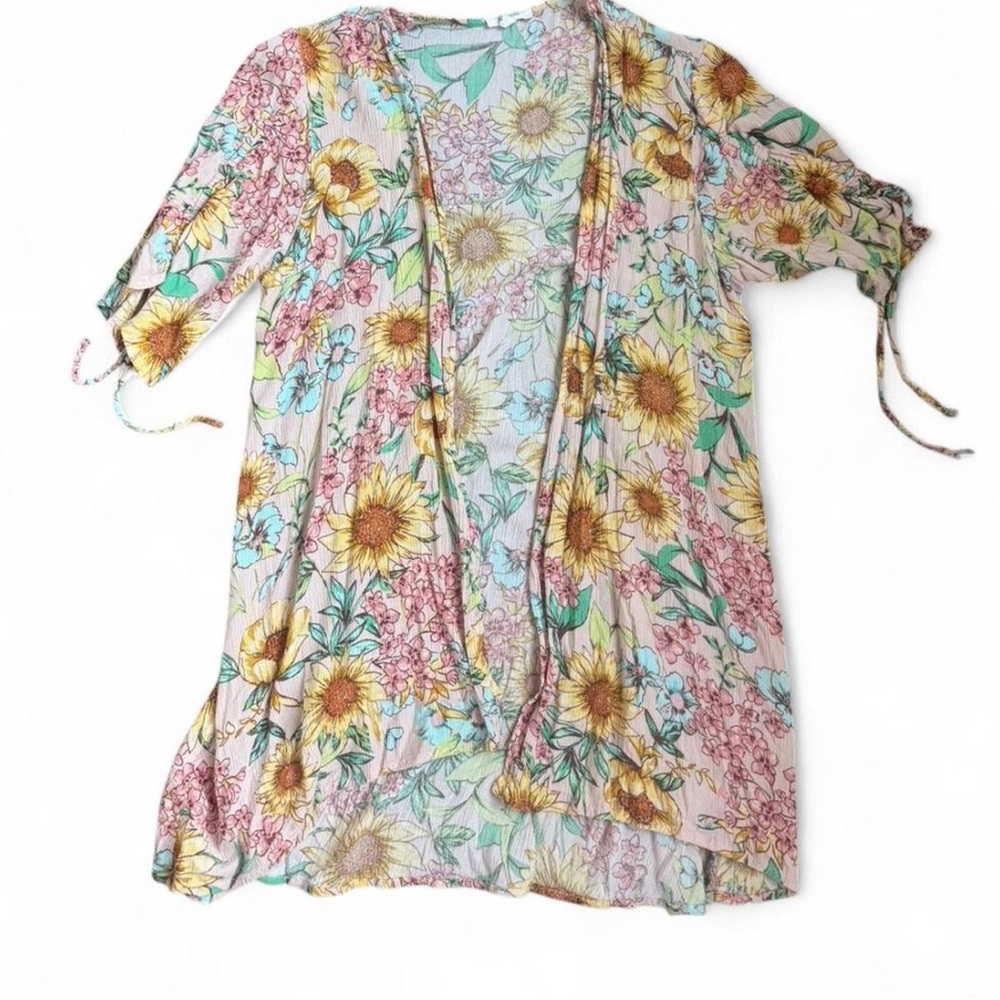 Floral kimono top